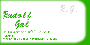 rudolf gal business card